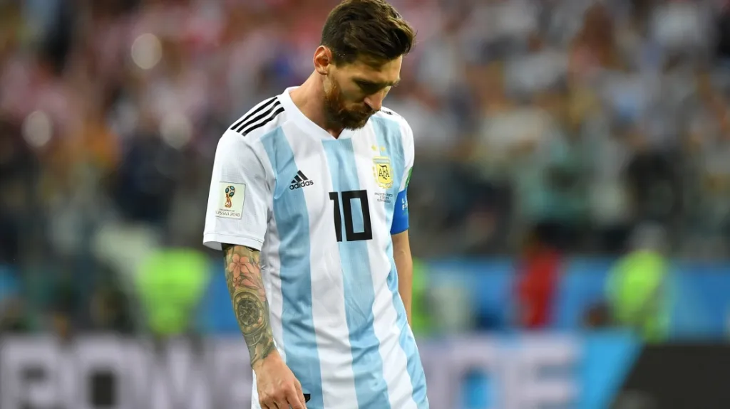 Zklamaný Lionel Messi