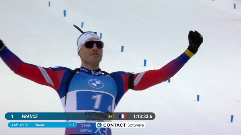 Sestřih štafety biatlonistů SP v Anterselvě