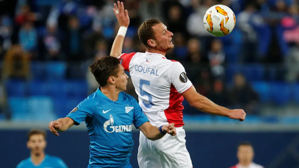 Utkání Evropské ligy Zenit Petrohrad – Slavia Praha
