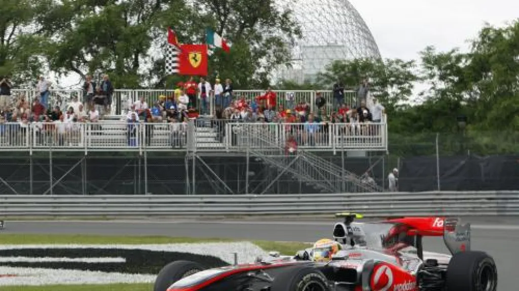 Lewis Hamilton při kvalifikaci VC Kanady