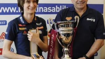 Martina Sáblíková a Petr Novák