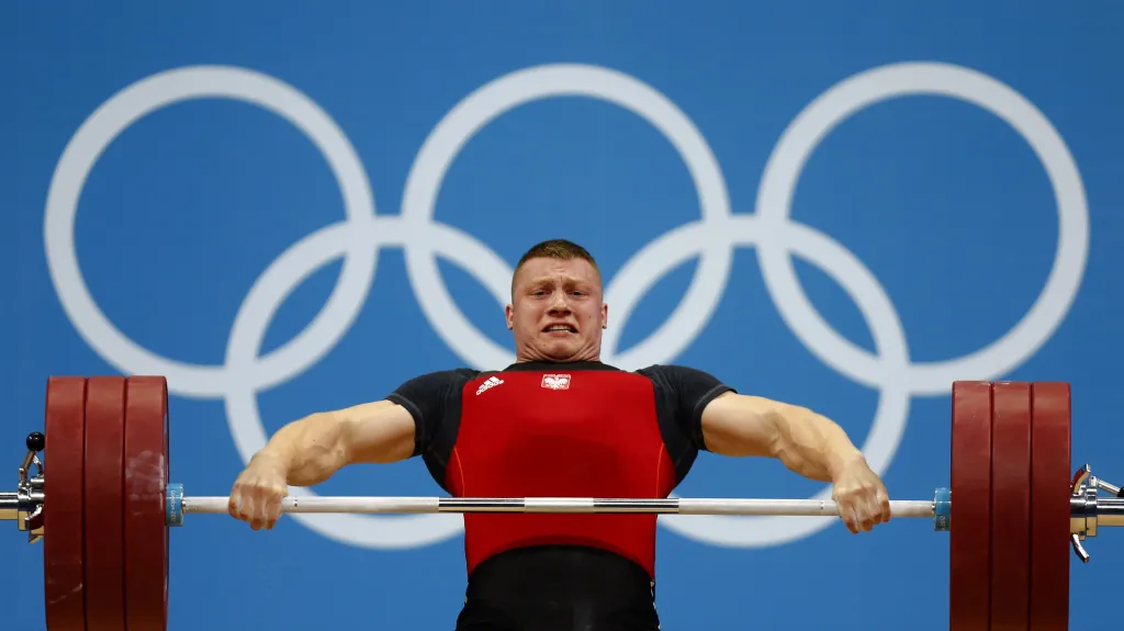 Tomasz Zieliňski při závodech na LOH 2012 v Londýně