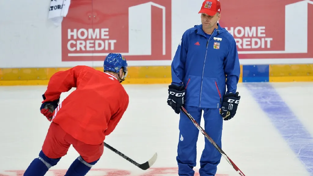 Josef Jandač na tréninku národního týmu