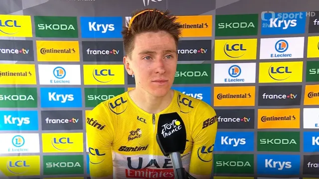 Pogačar: Viděl jsem, jak slábne, tak jsem vyrazil