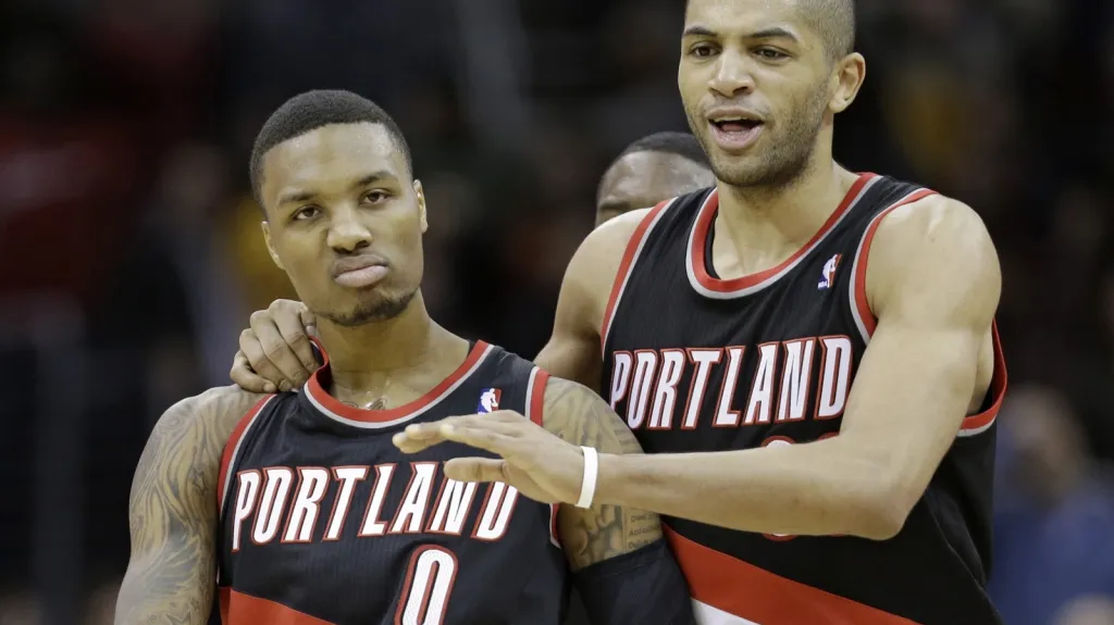 Nicolas Batum a Damian Lillard