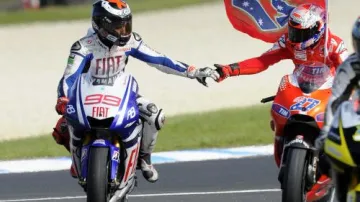 Jorge Lorenzo a Casey Stoner