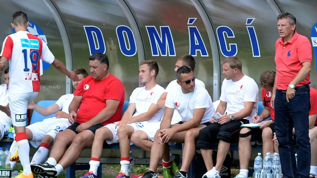 Lavička Slávistů na turnaji v Čelákovicích