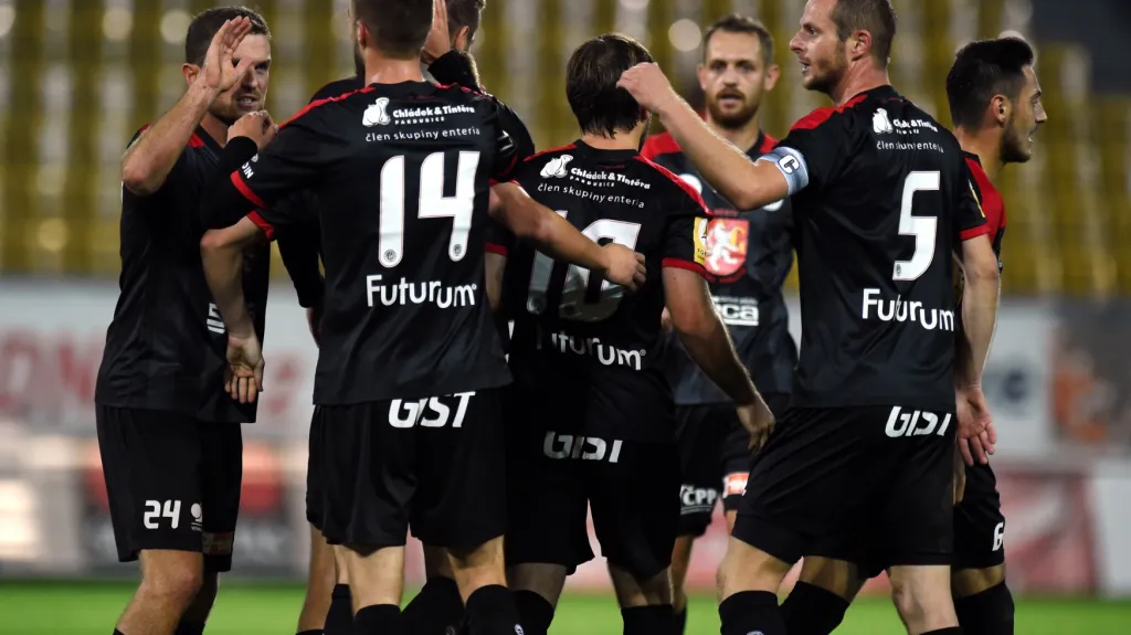 Radost fotbalistů Hradce Králové