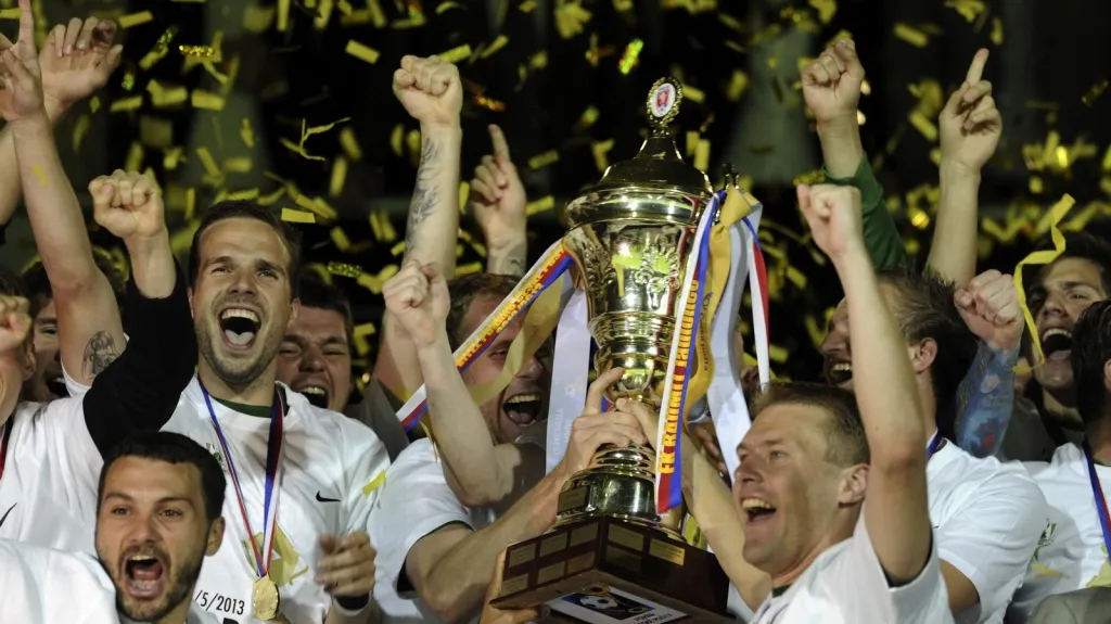 Slavící fotbalisté Jablonce