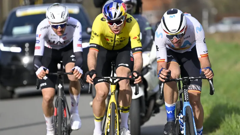Tim Wellens, Wout van Aert a Oier Lazkano