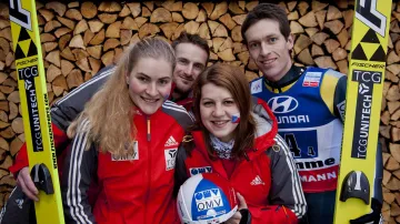 Český tým: Michaela Doležalová, Jalub Janda, Vladěna Pustková a Jan Matura (zleva)