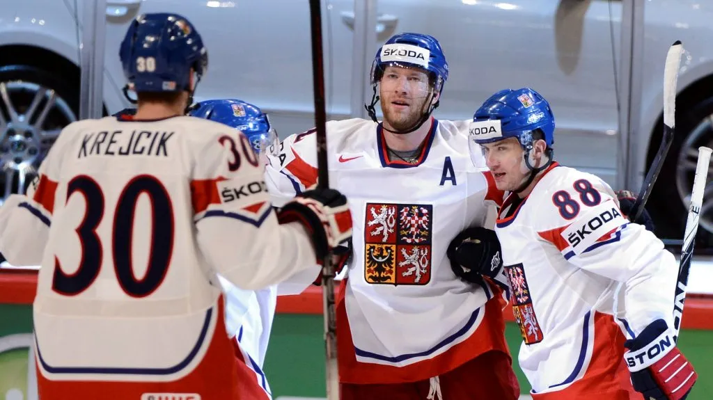 Radost českých hokejistů