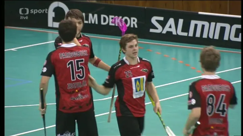Sestřih florbalového utkání Královské Vinohrady - Pardubice