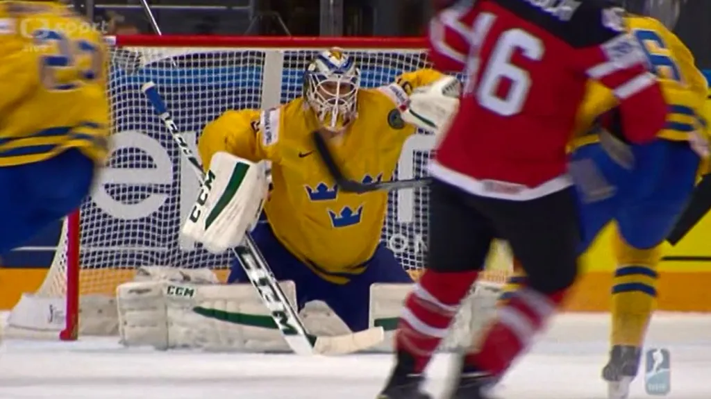 Gól v utkání Švédsko - Kanada: Wiercioch  - 4:4 (51. min.)