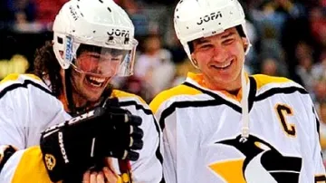 Jaromír Jágr a Mario Lemieux