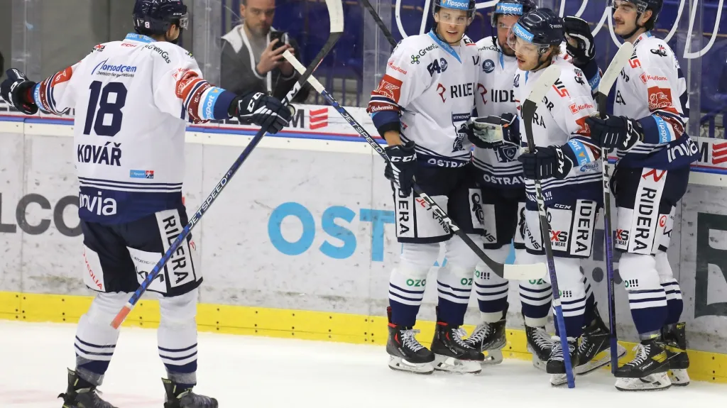 Radost hokejistů Vítkovic