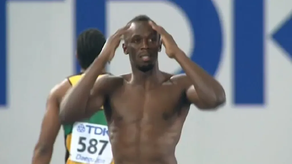 Diskvalifikovaný Usain Bolt