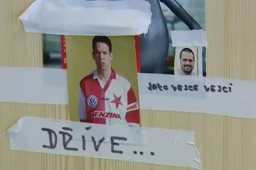 Skříňka Pavla Horvátha v plzeňské šatně