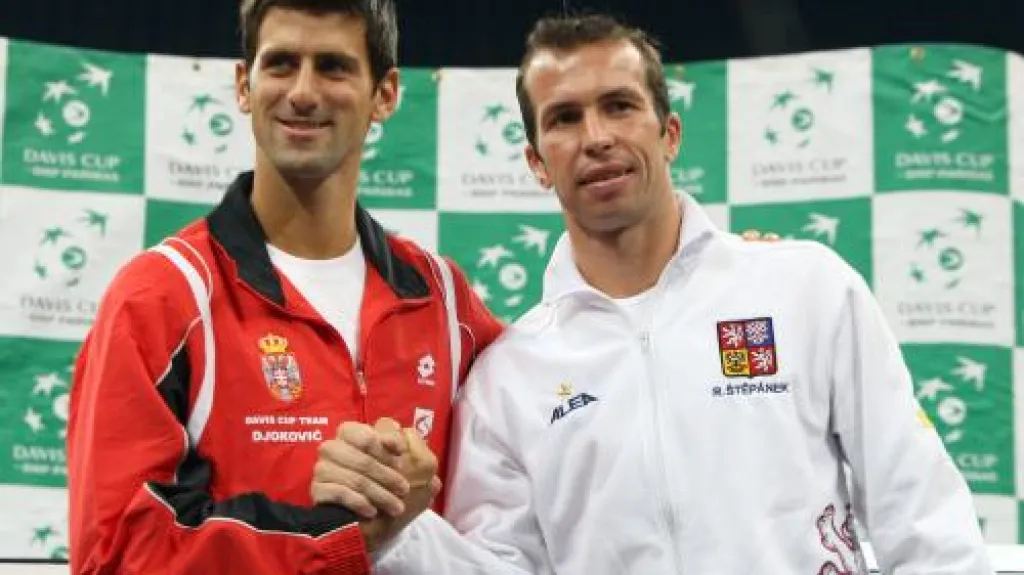 Novak Djokovič a Radek Štěpánek