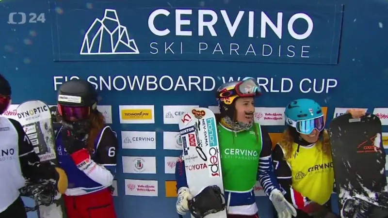 Samková načala sezonu 2. místem v Cervinii