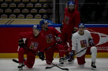 Vladimír Sobotka, Jan Kovář, Jakub Voráček a David Pastrňák