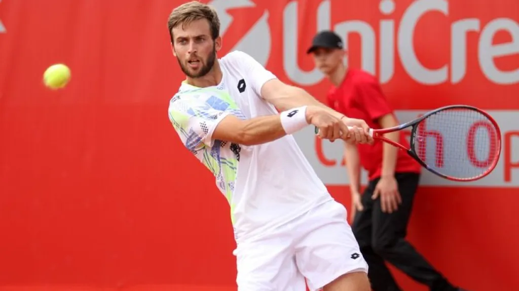 Michael Vrbenský na prostějovském challengeru