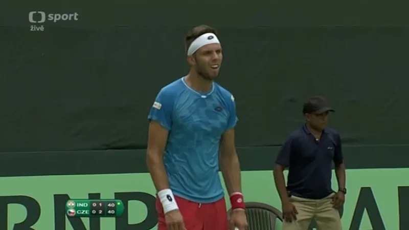 Davis Cup: Češi hrají po prvním dni s Indií nerozhodně 1:1