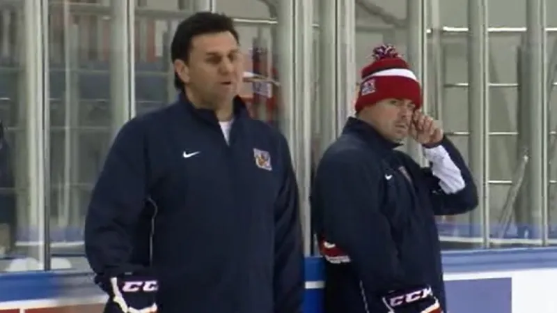 Český tým se připravuje na Švédy