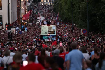 Norské fotbalisty doma čekalo vřelé přivítání