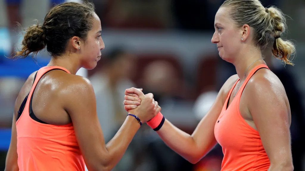 Tenistky Madison Keysová a Petra Kvitová