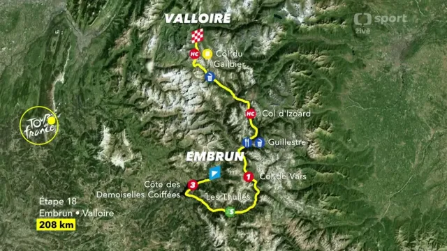 Představení 18. etapy Tour de France