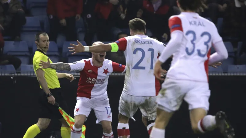 Sestřih utkání KRC Genk - Slavia Praha