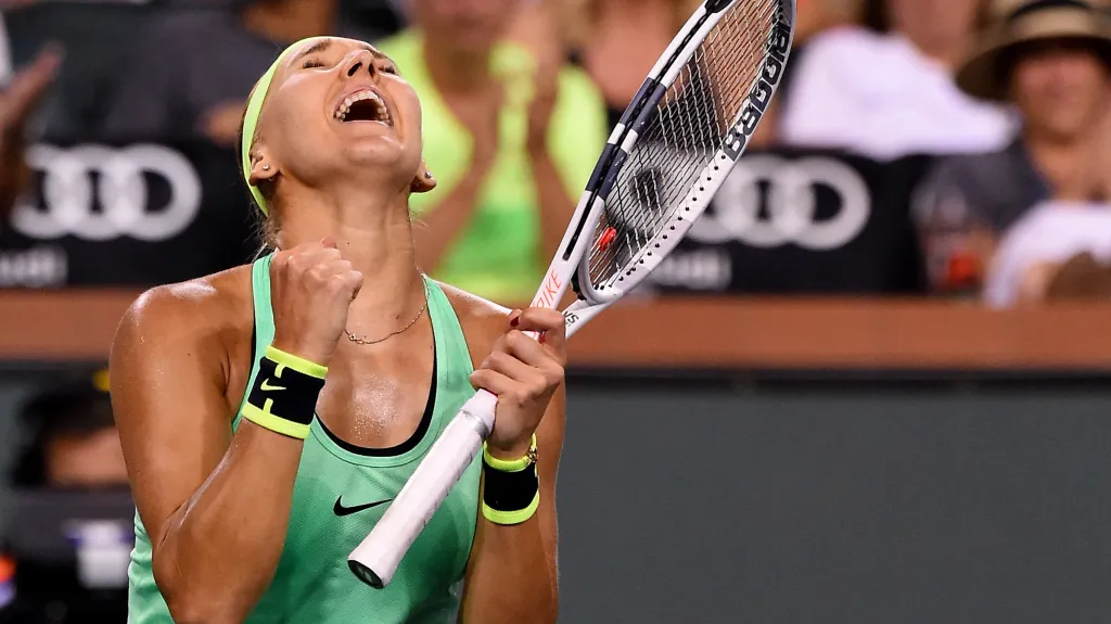 Ruská tenistka Jelena Vesninová slaví triumf v Indian Wells