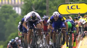 Závěr druhé etapy Tour de France 2016