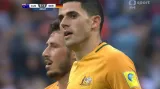 Gól v utkání Austrálie - Německo: Rogic - 1:1 (41. min.)