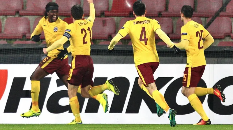 Radost fotbalistů Sparty