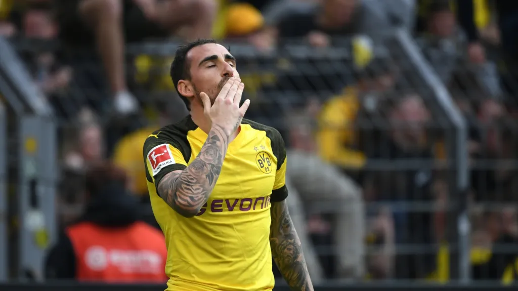 Útočník Dortmundu Paco Alcácer