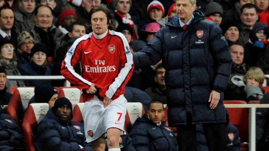 Tomáš Rosický a Arséne Wenger