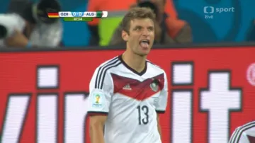 Šance v utkání Německo - Alžírsko: Müllerovy tutovky (80.- 82. min.)