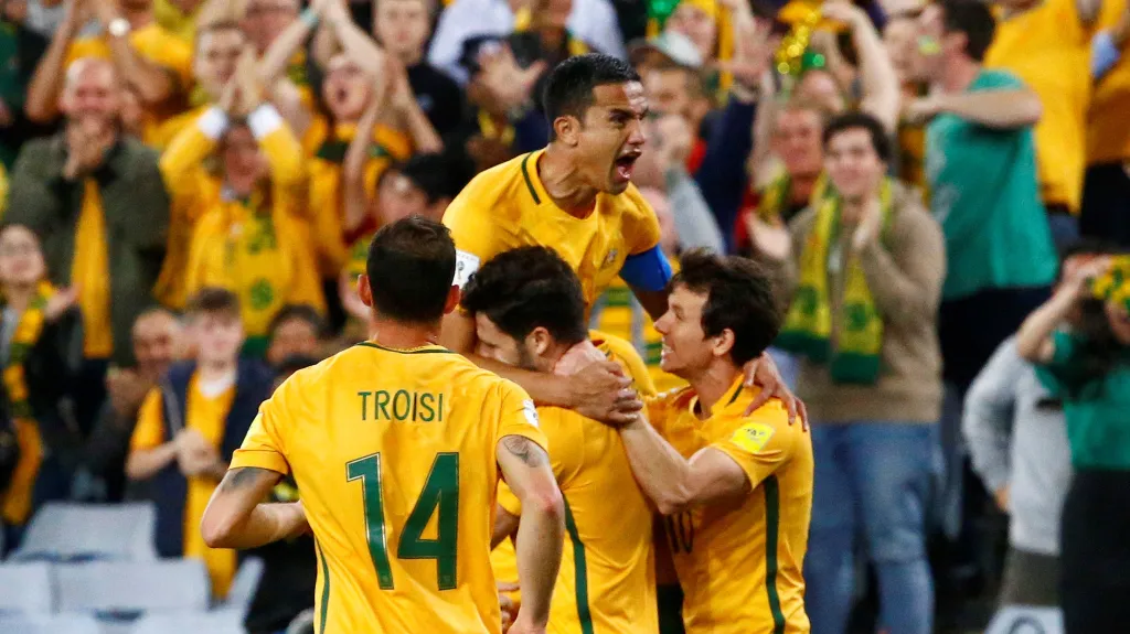 Radost fotbalistů Austrálie