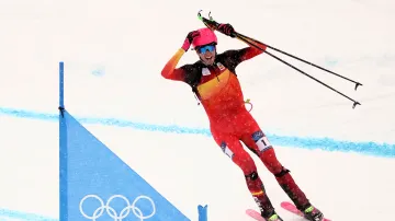 Finále mužského sprintu ve skialpinismu