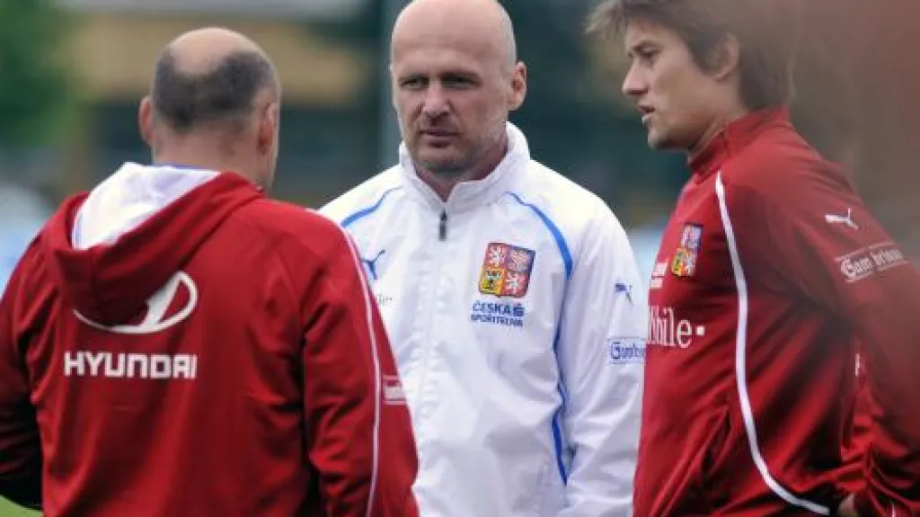 Tomáš Rosický na tréninku reprezentace
