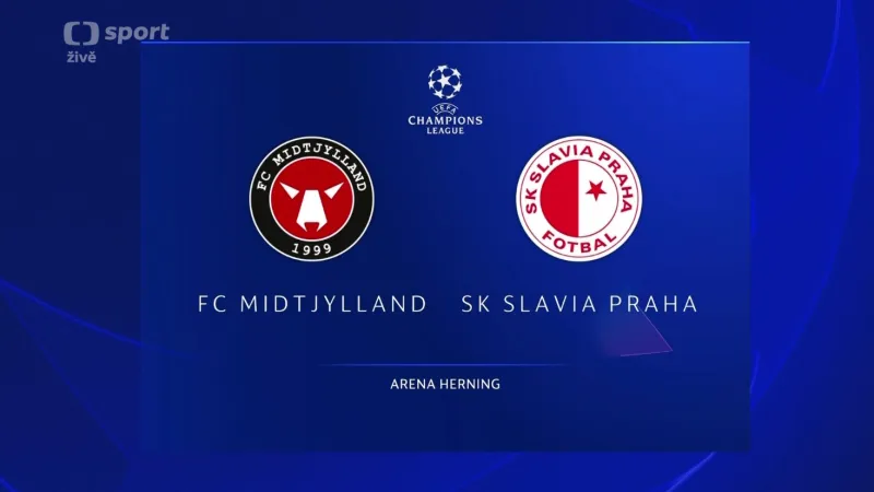 Sestřih utkání Midtjylland - Slavia Praha