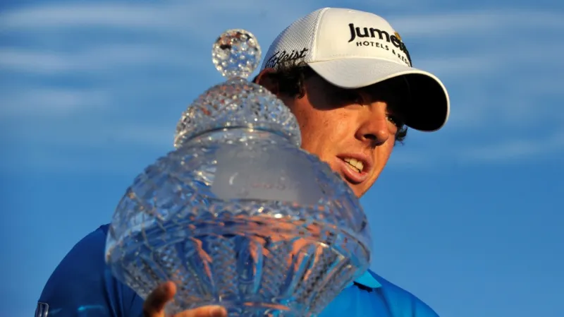 Rory McIlroy slaví vítězství v Palm Beach