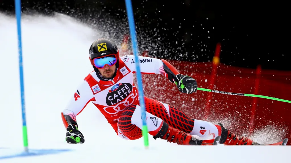 Vítěz obřího slalomu v Alta Badii Marcel Hirscher