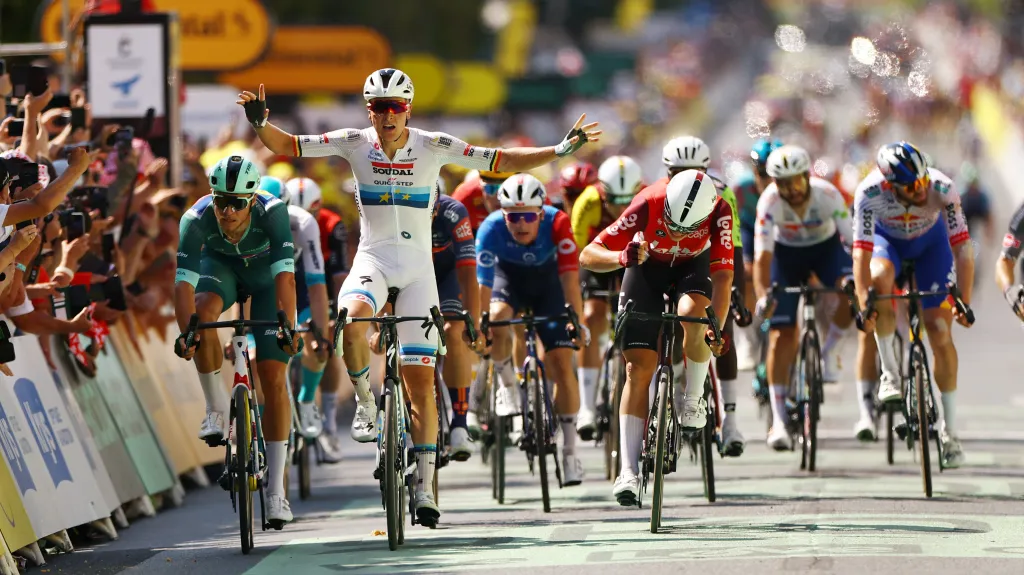 Tim Merlier vítězí v Chateauroux