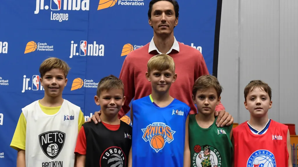 Jiří Welsch při losu juniorské NBA