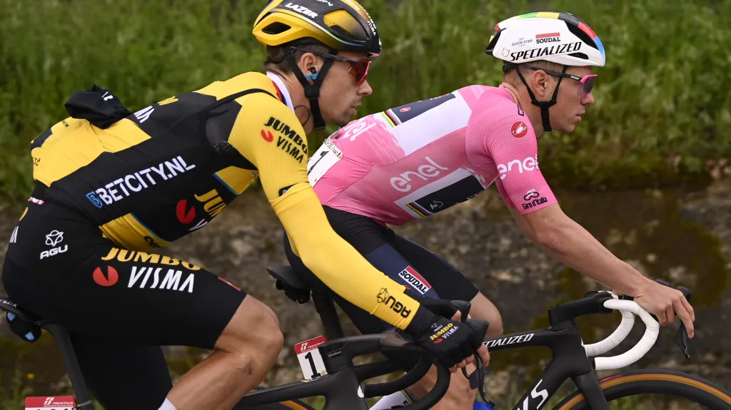 Primož Roglič a Remco Evenepoel