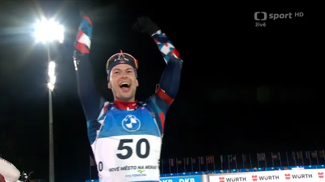 Zlatý finiš Laegreida ve sprintu na MS v biatlonu