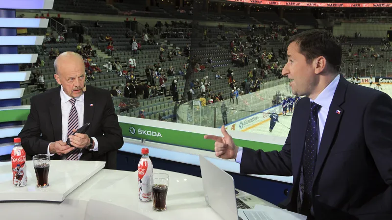 Marek Sýkora a Robert Záruba ve studiu ČT na MS v hokeji